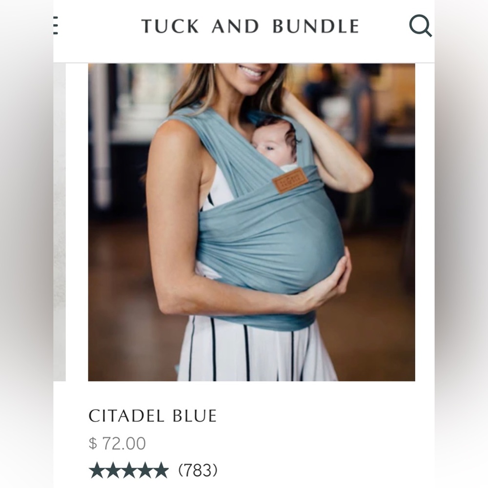 TUCK AND BUNDLE BABY WRAP (NEVER USED)